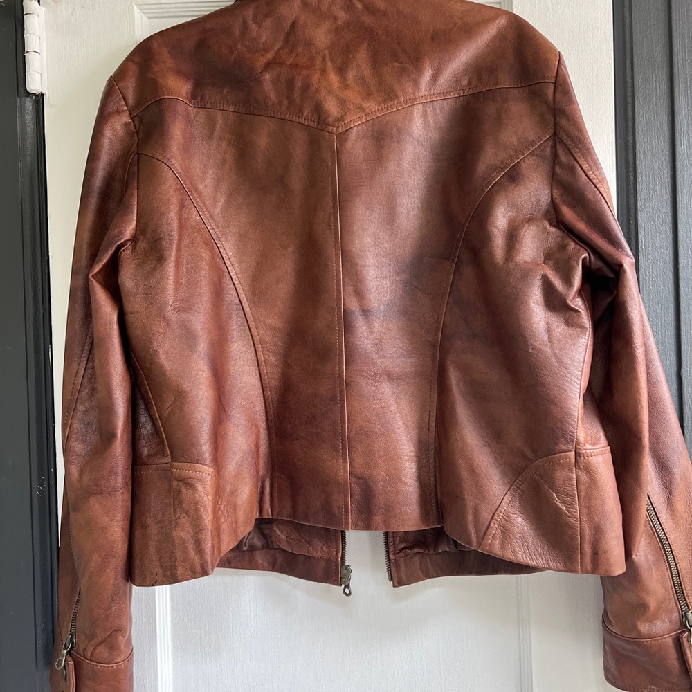 A.N.A. Genuine Leather Jacket - Picture 11 of 13